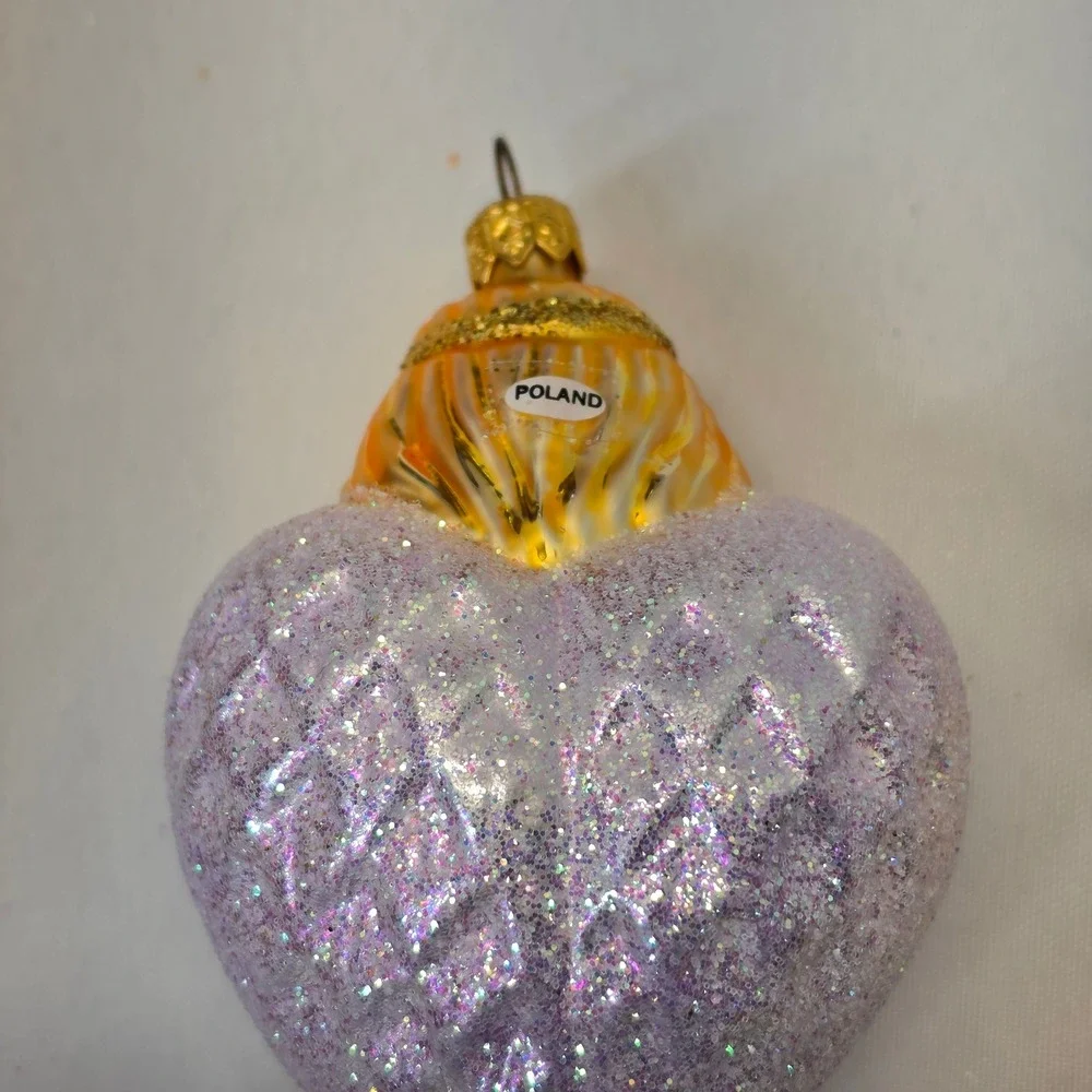Calik Artistry Christmas Ornaments Set 4 Multicolor Exc Poland Hand Painted